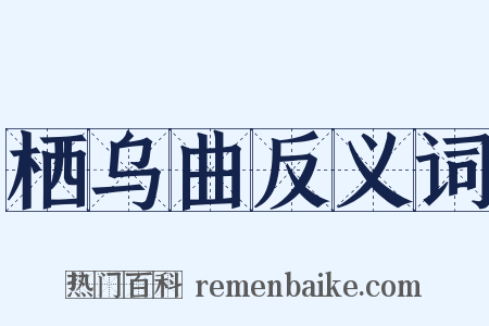 栖乌曲反义词是什么意思的图片